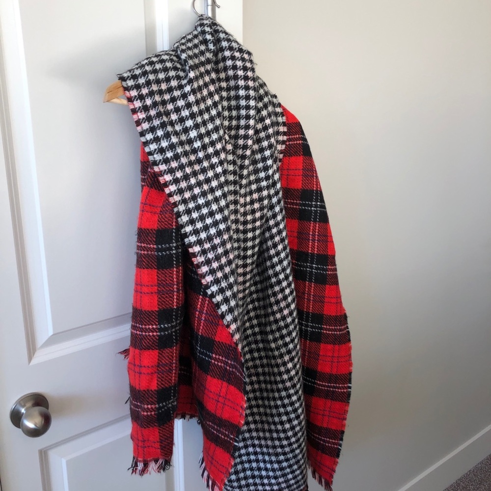 Oversized double side scarf